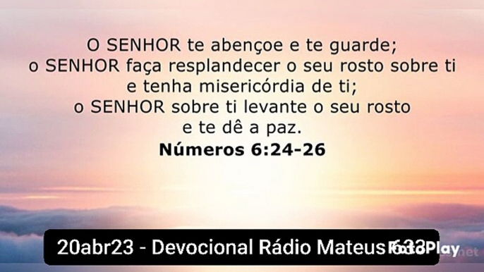 20abr23 - Devocional Rádio Mateus 633