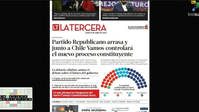 Enclave Mediática 08-05: Derecha chilena lidera votación tras comicios constitucionales