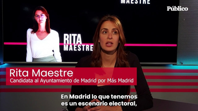 Rita Maestre: "La política tiene que ser hablar de los problemas y hablar de las soluciones. Y cuando nos alejamos de eso, entonces es cuando se genera desafección"