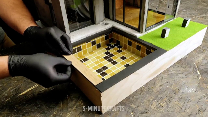 DIY MINIATURE HOUSE FROM LITTLE BRICKS AND CEMENT by 5-Minute Crafts