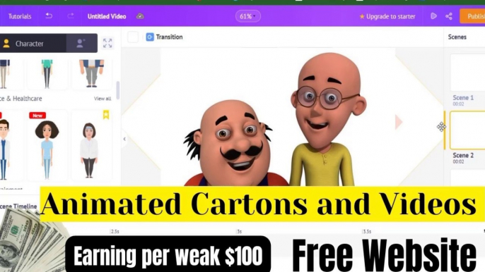 How to make animated video and cartons | cartoons | animated video | animaker | pak social tips