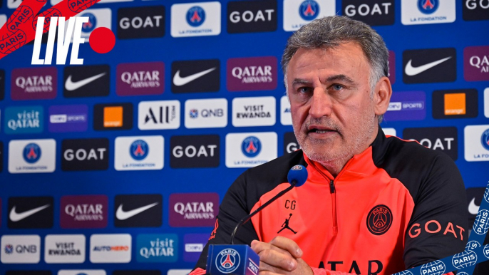 Replay : Conf de presse de Christophe Galtier avant Angers SCO - Paris Saint-Germain