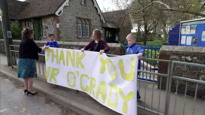 Pupils pay tribute to Paul O’Grady