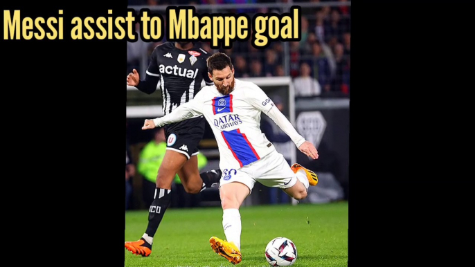 Mbappe reaction to Lionel Messi outrageous assist as Mbappe Thanked Leo Messi vs Angers