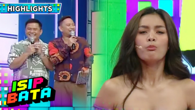 Jhong and Ogie are surprised to see Cianne spitting water | Isip Bata