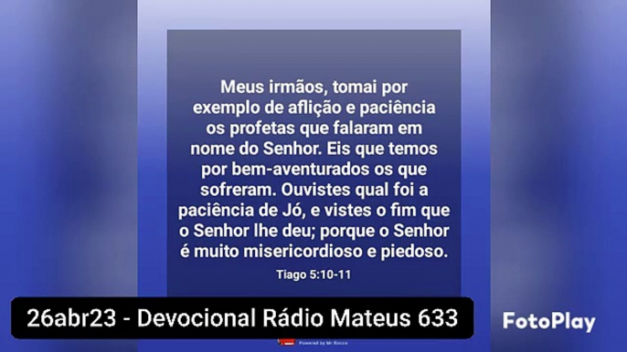 26abr23 - Devocional Rádio Mateus 633