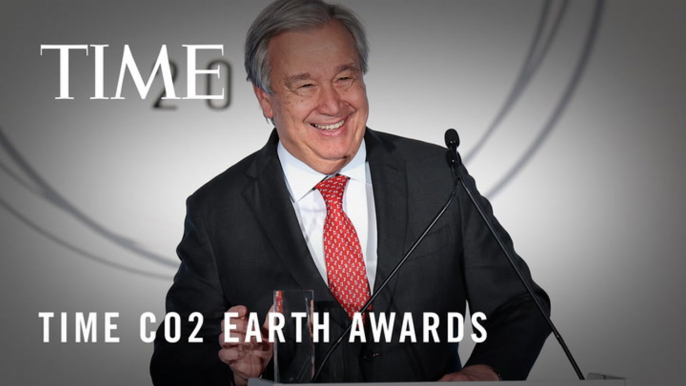 António Guterres Accepts a 2023 TIME CO2 Earth Award