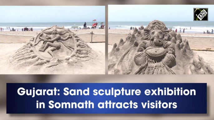 Gujarat: Sand sculpture exhibition in Somnath attracts visitors