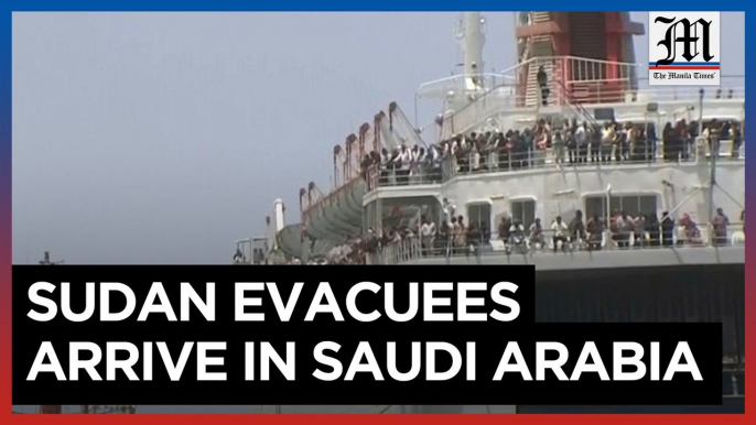 Ship carrying evacuees from Sudan arrives in Saudi Arabia