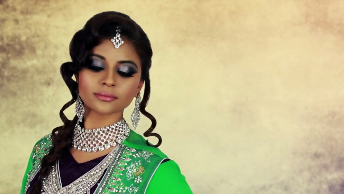 Grey Smokey Eye Asian Bridal Makeup