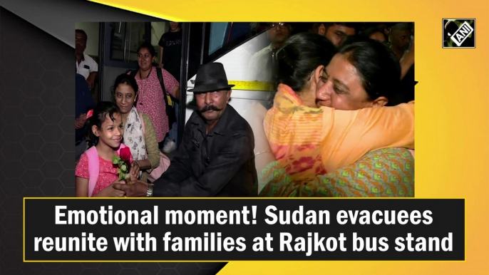 Emotional moment! Sudan evacuees reunite with families at Rajkot bus stand