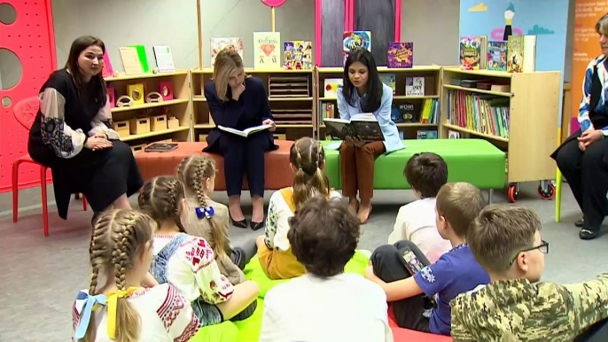 Ukrainian First Lady & Akshata Murthy visit British Library