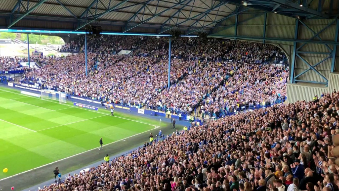 Darren Moore joins Sheffield Wednesday fans in riotous rendition of Hi Ho Silver Lining ahead of Derby County