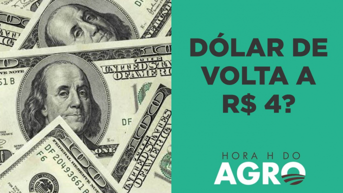 Dólar de volta ao patamar de R$ 4? Entenda! | HORA H DO AGRO