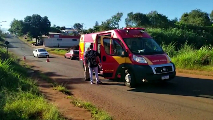 Idoso tem grave lesão na cabeça após sofrer acidente no Santa Felicidade