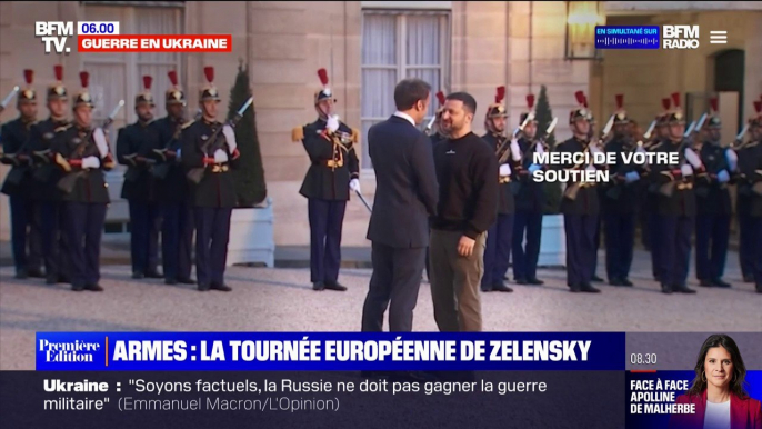 Volodymyr Zelensky à Paris: Emmanuel Macron promet de fournir des "dizaines de véhicules blindés et de chars légers" à l'Ukraine