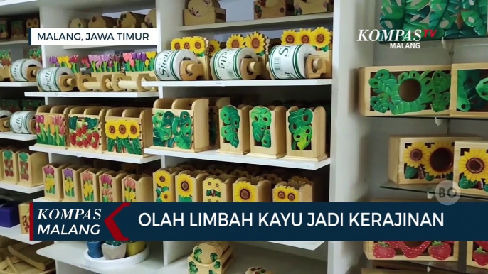 Kreatif! Pasutri di Malang Olah Limbah Kayu Jadi Kerajinan