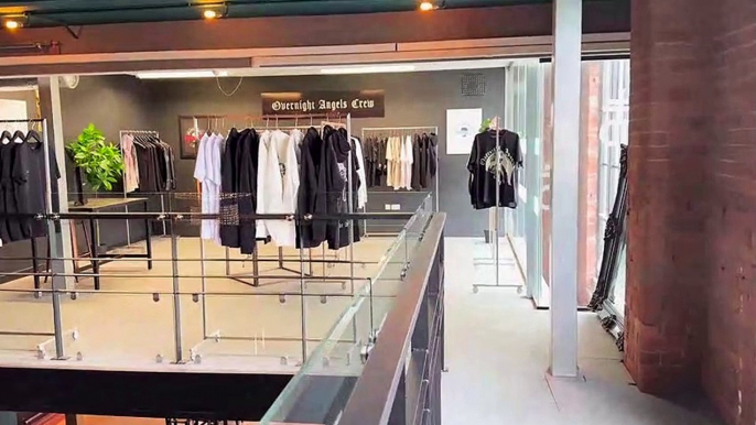 Luxury clothing brand Overnight Angels Crew opens pop up shop in Sheffield's Temple - Church of Fun