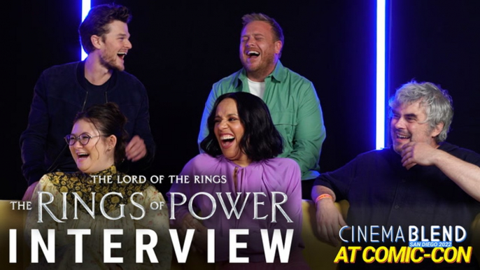 The Lord of the Rings: The Rings of Power' Interview | Rob Aramayo, Owain Arthur