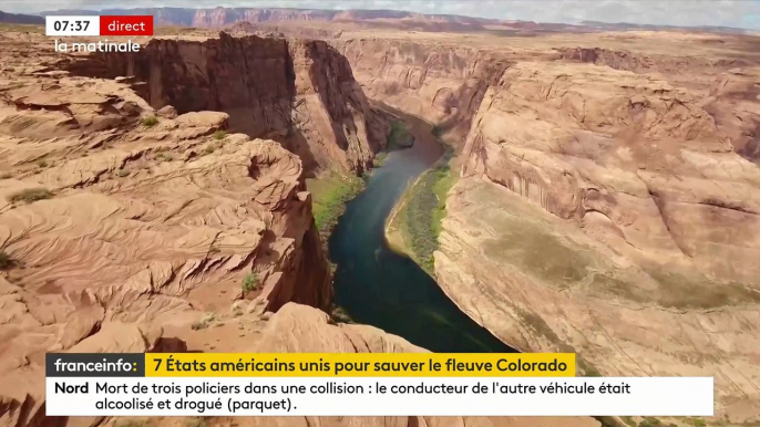 Etats-Unis: Un accord "historique" entre sept Etats de l’Ouest américain concernant la protection du fleuve Colorado, dont le flux s’amenuise alors qu’il approvisionne en eau des dizaines de millions de personnes - VIDEO