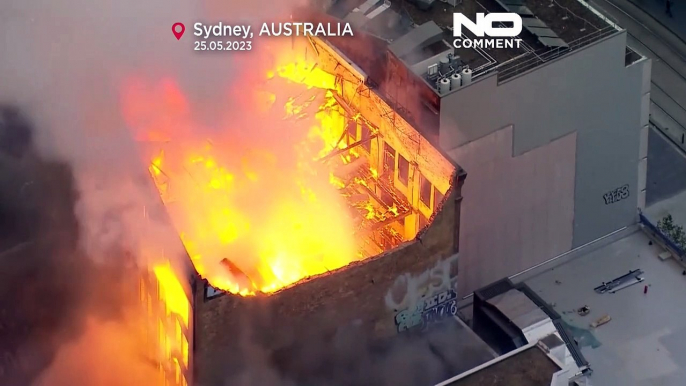 Australie : des bâtiments rongés par les flammes dans le centre de Sydney