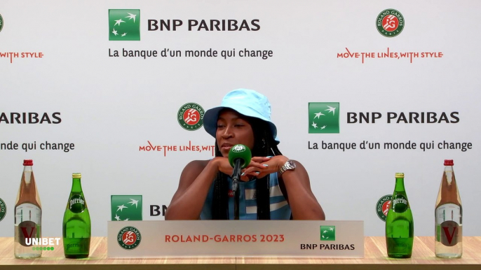 Roland-Garros 2023 - Coco Gauff : "As soon as I step onto the court here at Roland-Garros, I feel more relaxed than in previous tournaments of the same season"