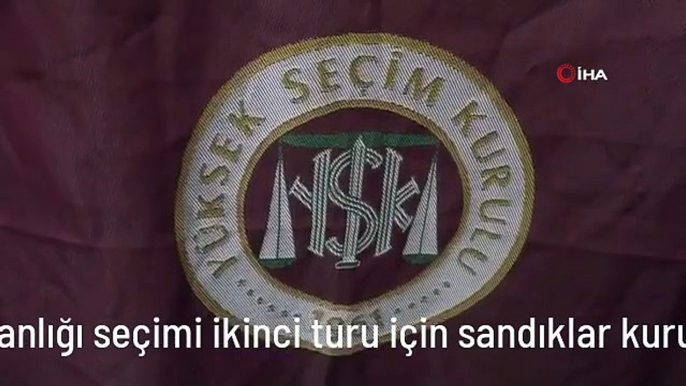 Van'da cumhurbaşkanlığı seçimi ikinci turu için sandıklar kuruldu