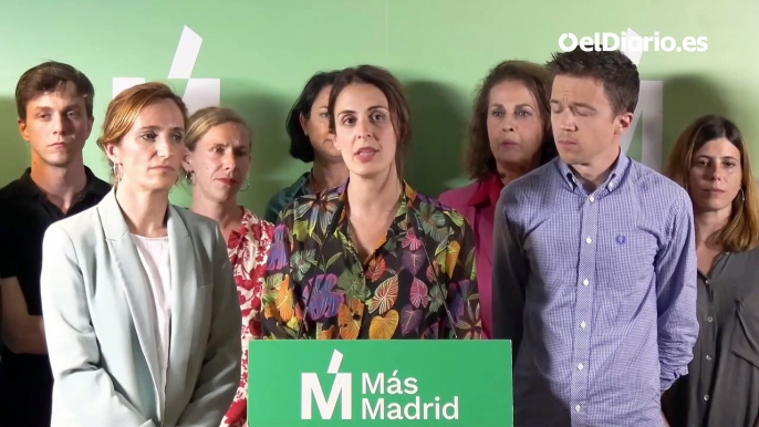 Rita Maestre: "Nuestra voluntad es que las malas noticias de hoy se conviertan pronto en buenas noticias"