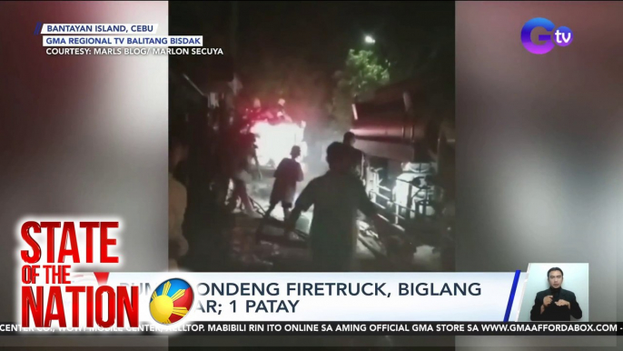 State of the Nation Part 3: Nasagasaan ng fire truck; Pinay wrestlers; atbp.