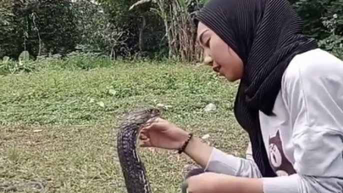 Woman Having Love With Snake
