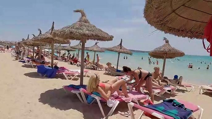 Mallorca Spain Playa de Palma Beach Walk Balearic slands