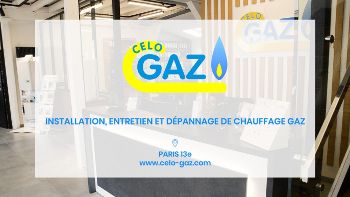 Celo Gaz, installation, entretien et dépannage de chauffage gaz à Paris.