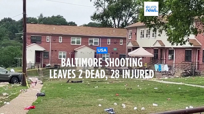 Baltimore mass shooting kills 2 victims with 28 injured including 3 critically, police say