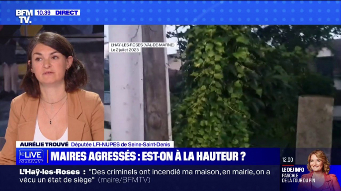 Aurélie Trouvé, députée LFI-NUPES de Seine-Saint-Denis: "Je regrette toutes les violences, tous les pillages qu'il y a eu depuis quelques jours"