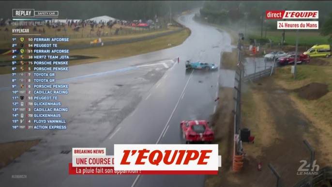 La pluie provoque des glissades en série - Auto - 24h du Mans