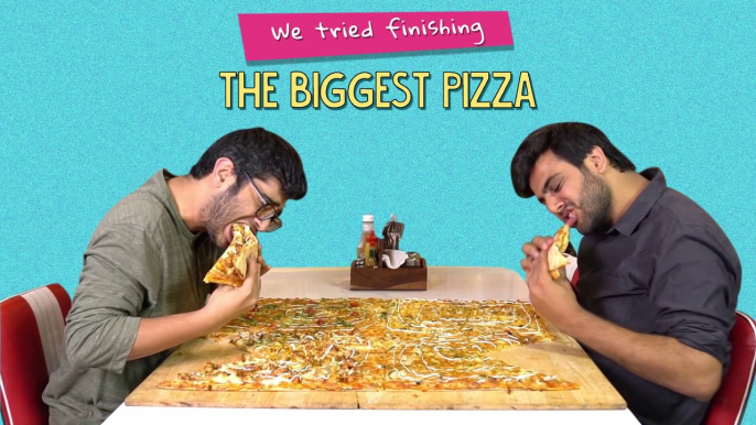 Challenge To Finish The Biggest Pizza | Ok Tested Fans