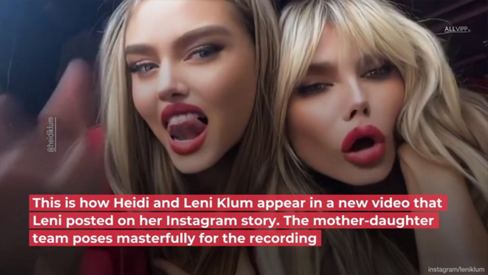 Distorted Faces: Heidi And Leni Klum Totally Unrecognizable!