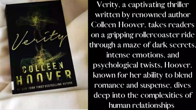 Review of Verity by Colleen Hoover