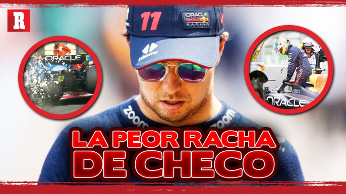 Checo Pérez en CAÍDA LIBRE | PÉSIMO DESEMPEÑO del piloto de RED BULL