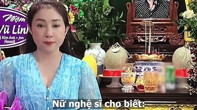 Nghệ sĩ Thoại Mỹ đến thăm cố nghệ sĩ Vũ Linh 100 ngày, trước đó ngại lên mộ cũng không qua nhà vì ồn ào gia đình