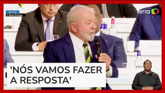 Ao lado de Macron, Lula diz que carta da União Europeia é 'ameaça' ao Mercosul