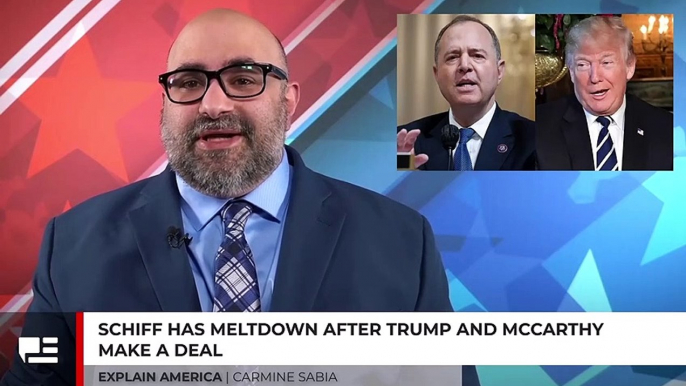 Schiff Has Meltdown After Trump And McCarthy Make Deal