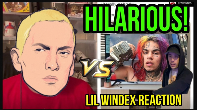 Eminem disses 6ix9ine , MJK & Nick Cannon ! REACTION Lil Windex HILARIOUS