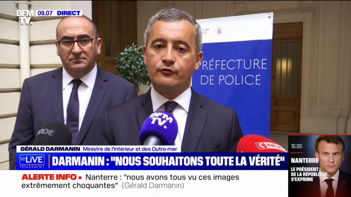 Mort de Naël: 2000 policiers et gendarmes mobilisés "pour que l'ordre public soit maintenu" en région parisienne, annonce Gérald Darmanin