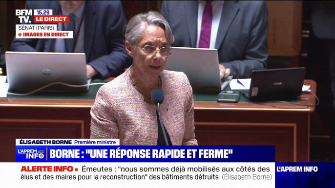 Élisabeth Borne sur les émeutes: "Les réseaux sociaux jouent un rôle important dans cette crise et facilitent l'organisation des violences"