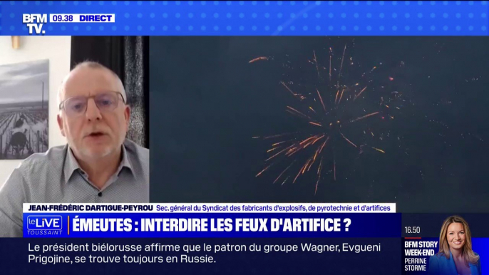 Jean-Frédéric Dartigue-Peyrou, secrétaire général du Syndicat des fabricants d'explosifs, de pyrotechnie et d'artifices: "On peut comprendre" à propos des annulations des feux d'artifices du 14 juillet par certaines municipalités