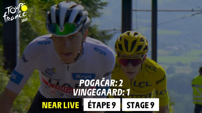 Pogacar 2 Vingegaard 1 - Stage 9 - Tour de France 2023