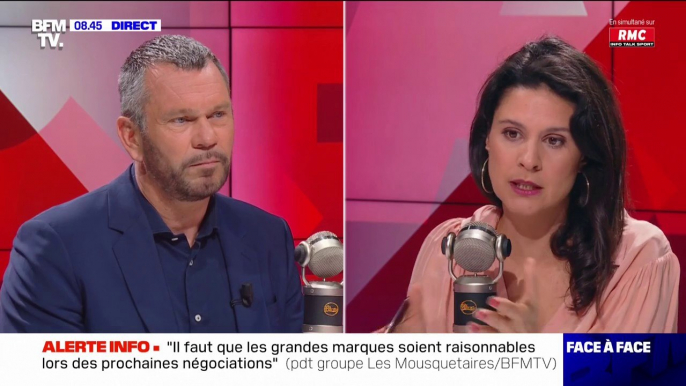 Thierry Cotillard, président du groupement "Les Mousquetaires": "On est en décroissance très forte de l'ordre de 10% sur les produits" solaires