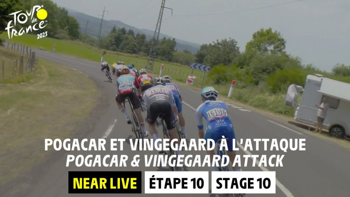 Pogacar & Vingegaard attack - Stage 10 - Tour de France 2023