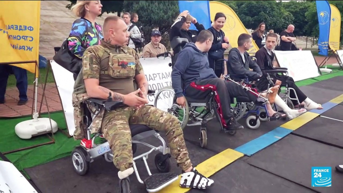 FRANCE 24 report: Ukrainian soldiers who have been wounded started their rehabilitation